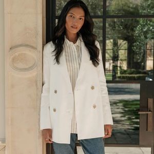 Nwot JENNI KAYNE Linen Keaton Blazer sz 14 #JK2